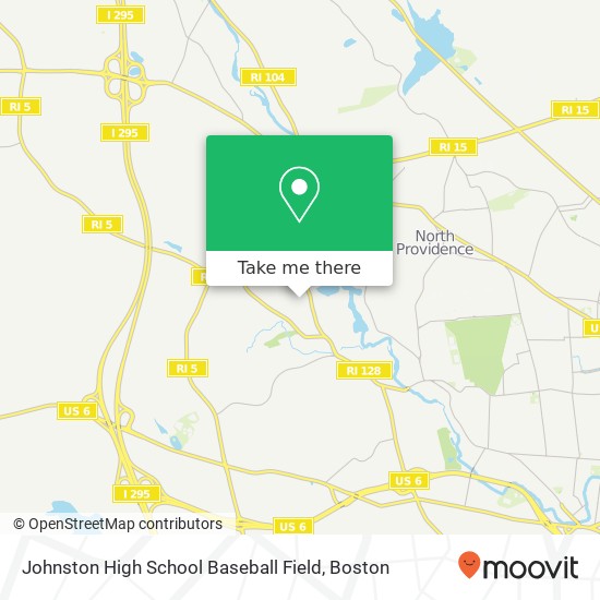 Johnston  High School Baseball Field map