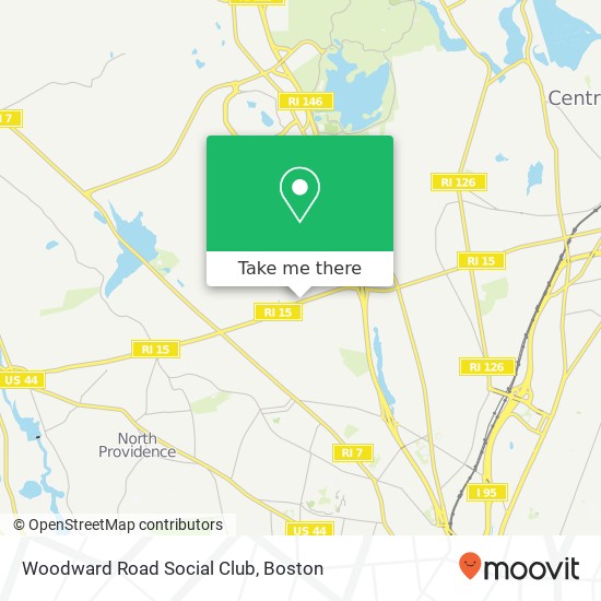 Woodward Road Social Club map