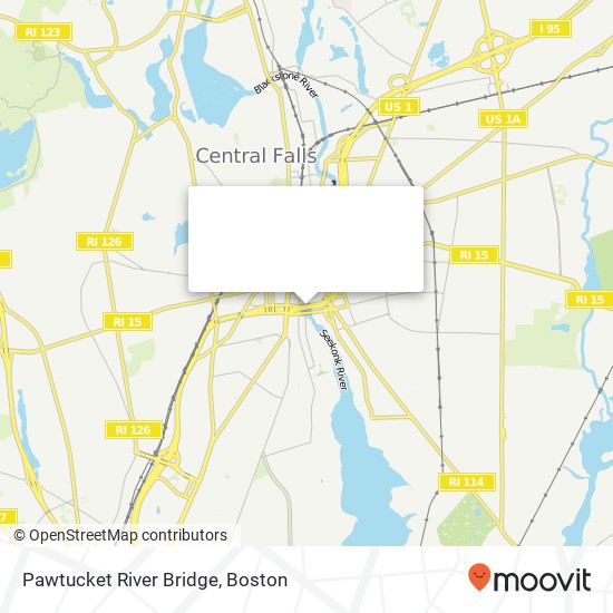 Pawtucket River Bridge map