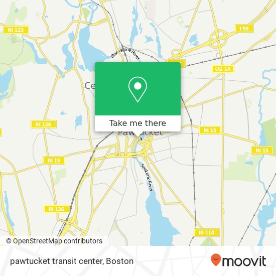 pawtucket transit center map