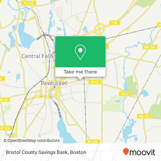 Mapa de Bristol County Savings Bank