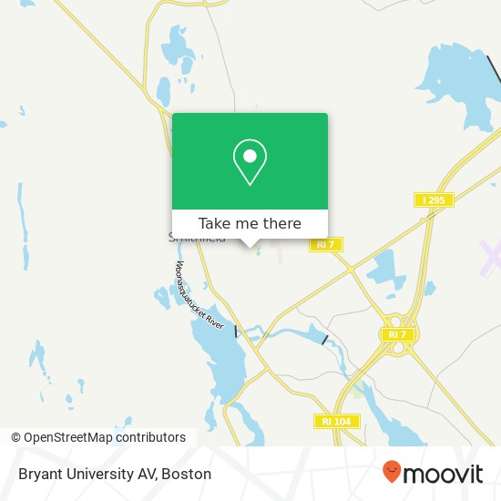 Bryant University AV map