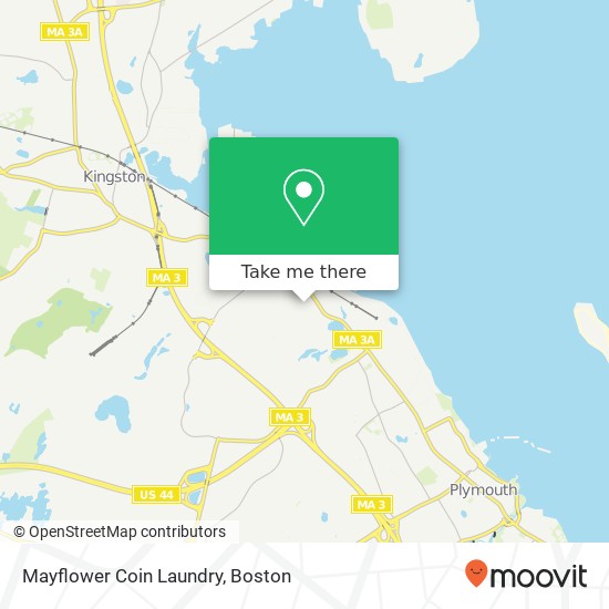 Mayflower Coin Laundry map