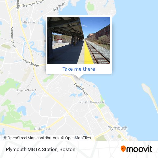 Plymouth MBTA Station map