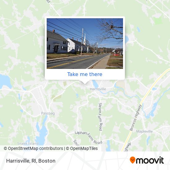 Harrisville, RI map