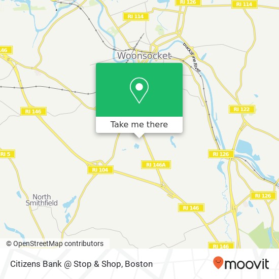Citizens Bank @ Stop & Shop map