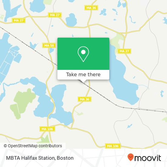MBTA Halifax Station map