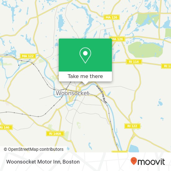 Woonsocket Motor Inn map