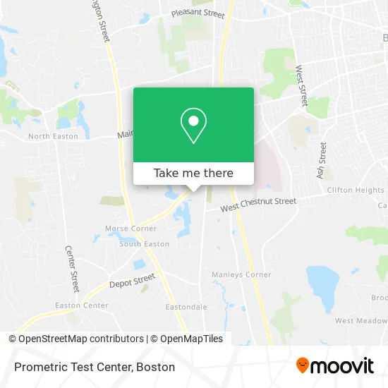 Prometric Test Center map