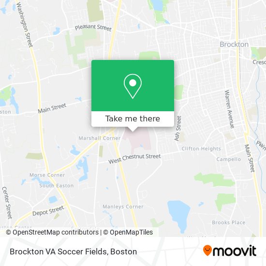 Mapa de Brockton VA Soccer Fields