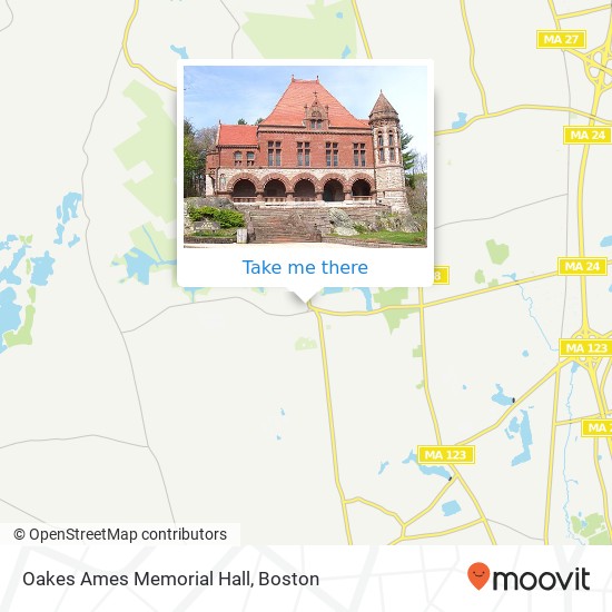 Oakes Ames Memorial Hall map