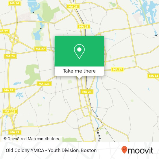 Old Colony YMCA - Youth Division map