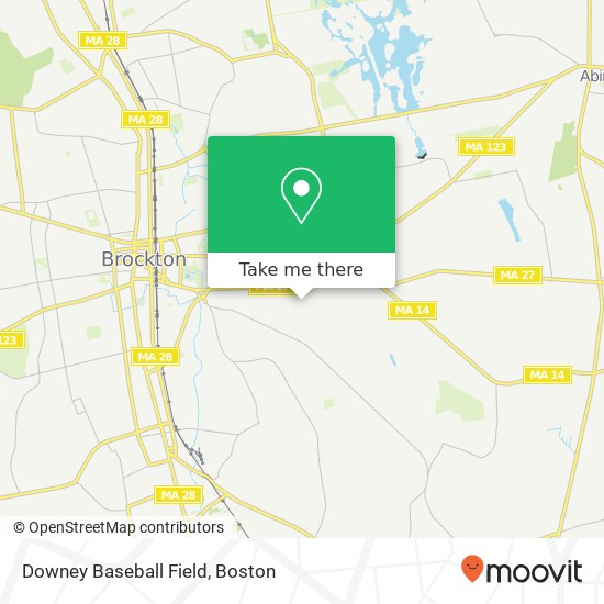 Downey Baseball Field map