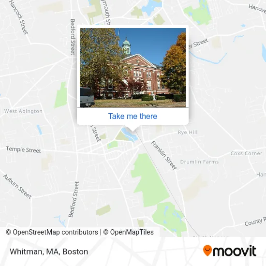 Mapa de Whitman, MA
