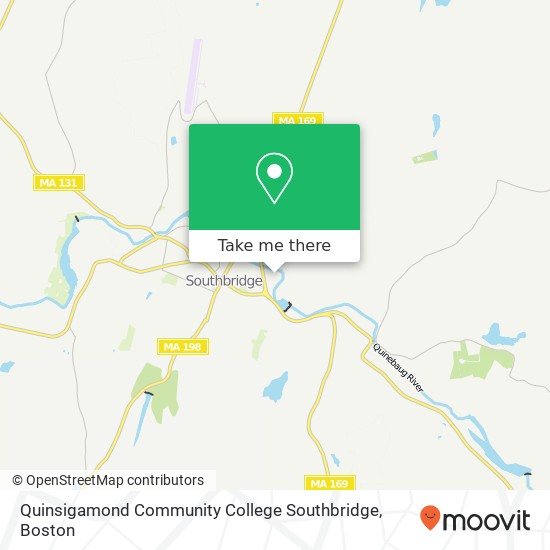 Quinsigamond Community College Southbridge map
