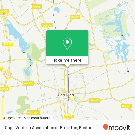 Mapa de Cape Verdean Association of Brockton