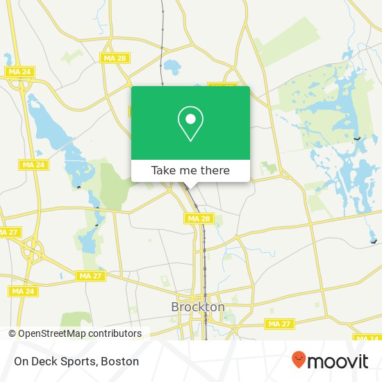 On Deck Sports map