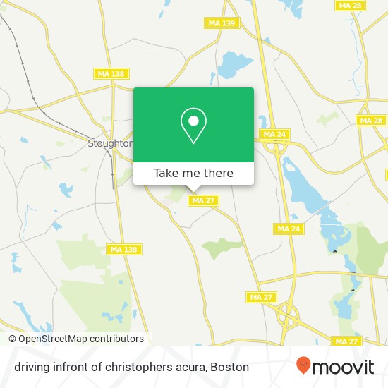 Mapa de driving infront of christophers acura