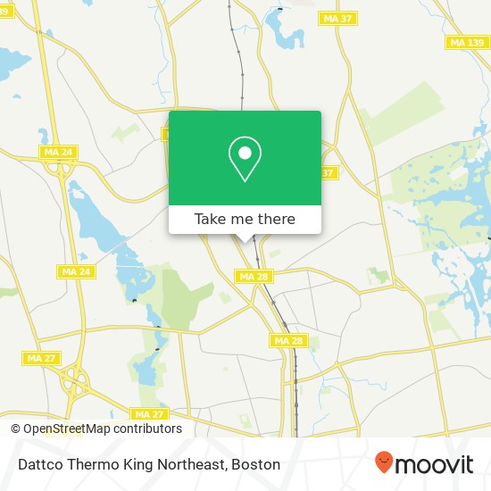 Dattco Thermo King Northeast map