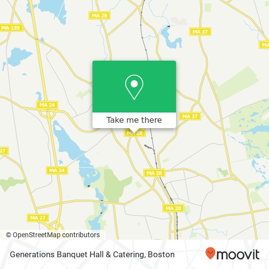 Mapa de Generations Banquet Hall & Catering