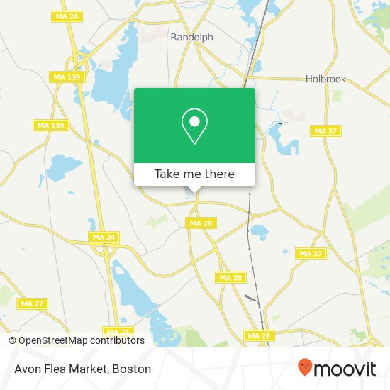Avon Flea Market map