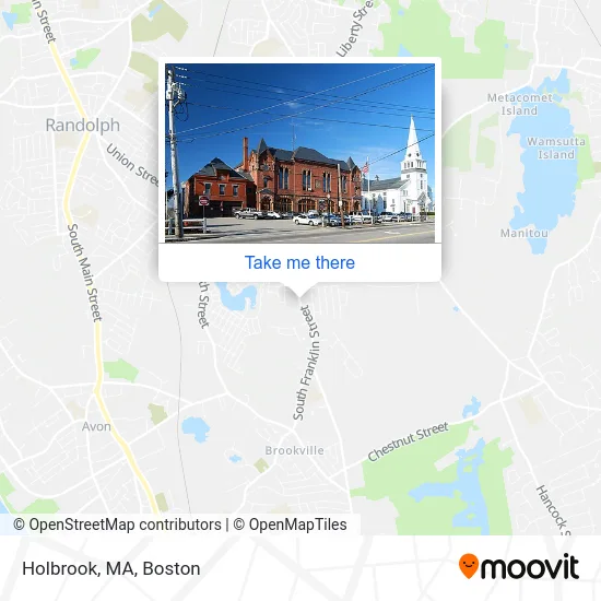 Holbrook, MA map