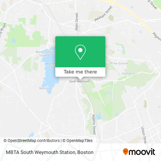 MBTA South Weymouth Station map