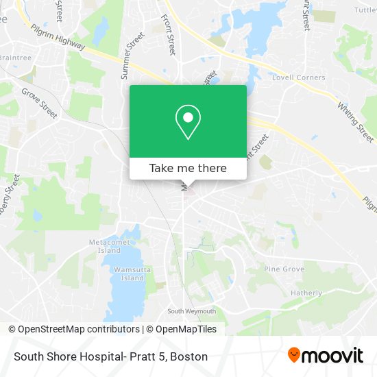 South Shore Hospital- Pratt 5 map