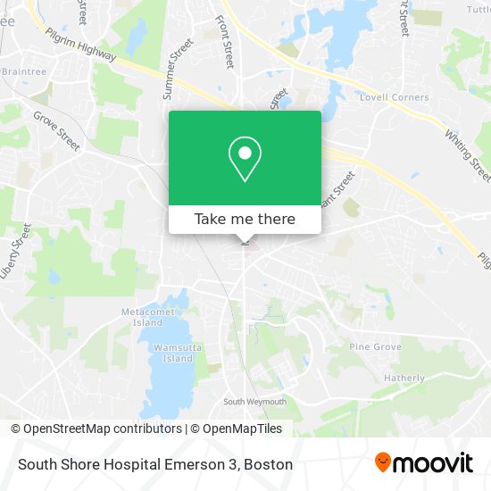 Mapa de South Shore Hospital Emerson 3
