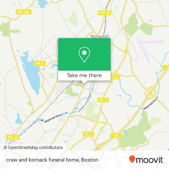 Mapa de craw and kornack funeral home