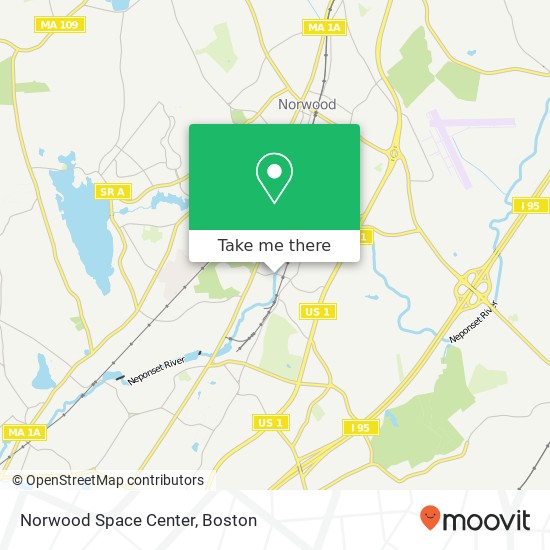 Mapa de Norwood Space Center