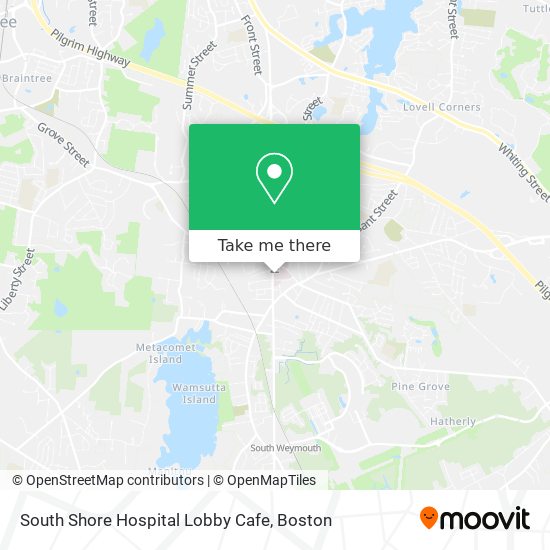 Mapa de South Shore Hospital Lobby Cafe