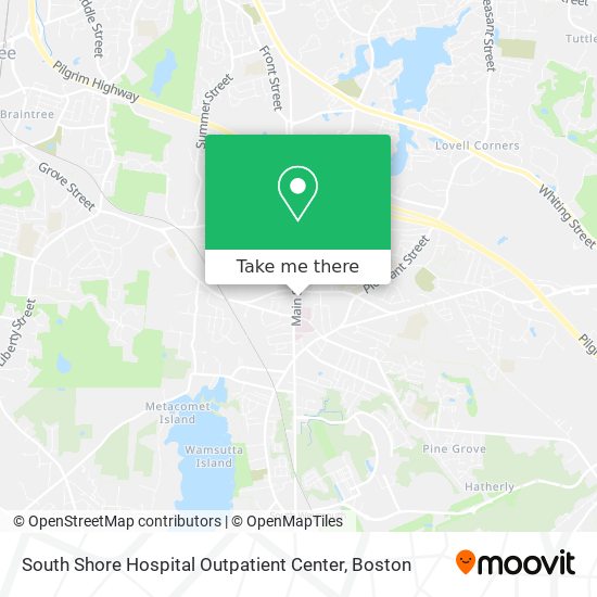 South Shore Hospital Outpatient Center map