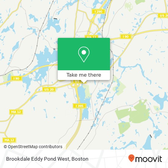 Brookdale Eddy Pond West map