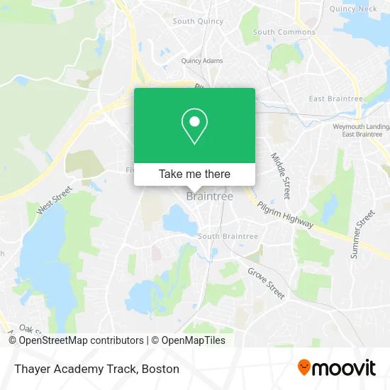Thayer Academy Track map