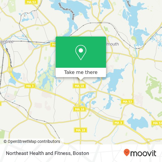 Mapa de Northeast Health and Fitness