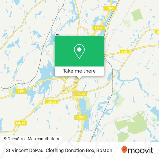 Mapa de St Vincent DePaul Clothing Donation Box