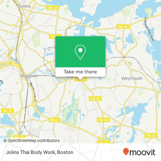 Mapa de Jolins Thai Body Work