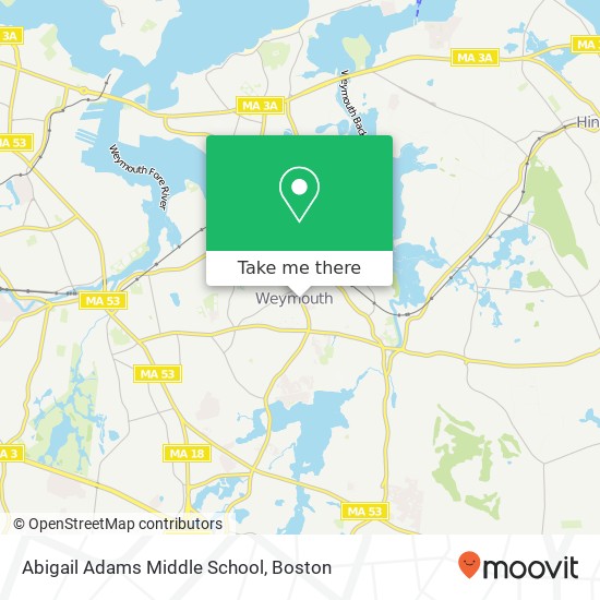 Abigail Adams Middle School map