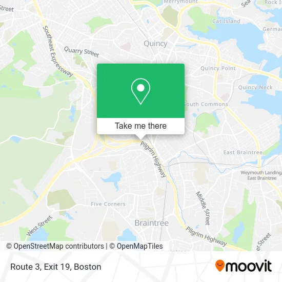 Route 3, Exit 19 map