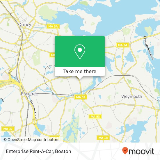 Enterprise Rent-A-Car map