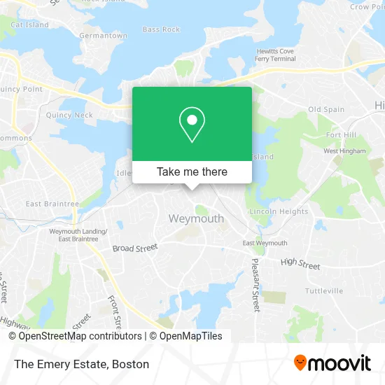 The Emery Estate map