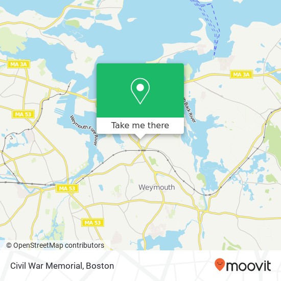 Civil War Memorial map