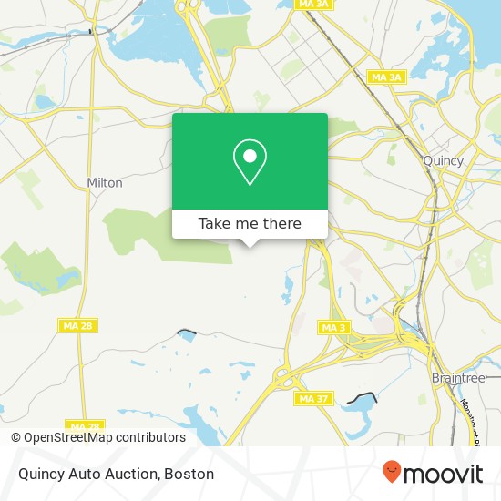 Quincy Auto Auction map