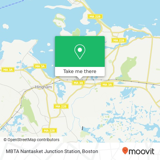 Mapa de MBTA Nantasket Junction Station