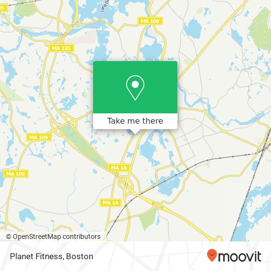 Mapa de Planet Fitness