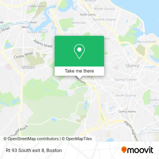 Rt 93 South exit 8 map