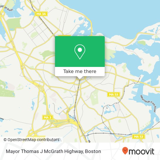 Mayor Thomas J McGrath Highway map