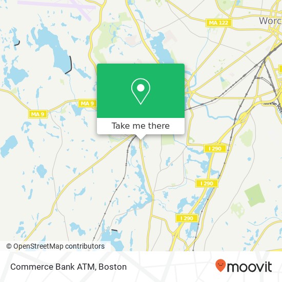 Commerce Bank ATM map