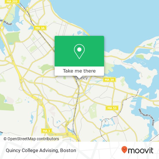 Quincy College Advising map